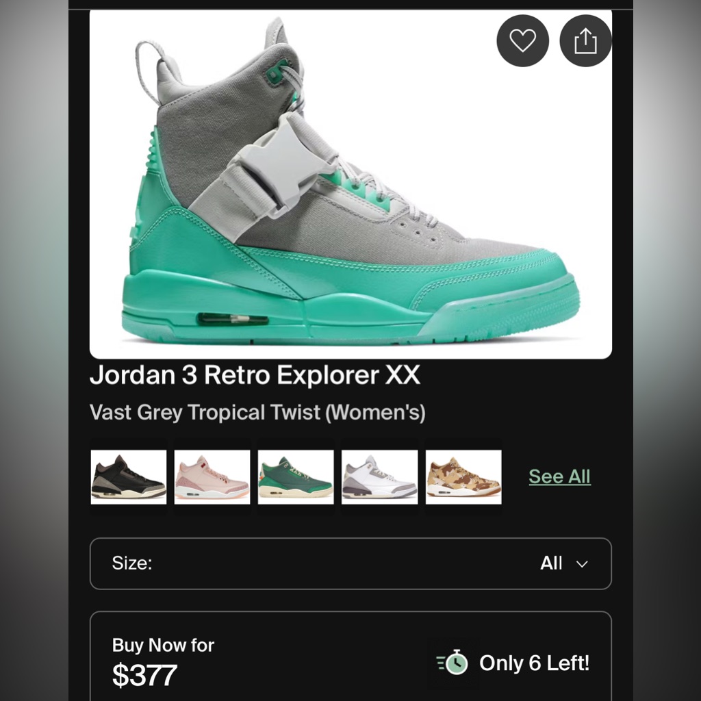 Jordan 3 Retro Explorer Xx Vast Grey Tropical Twist (Women's)
